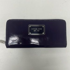 Michael Michael Kors continental wallet in purple